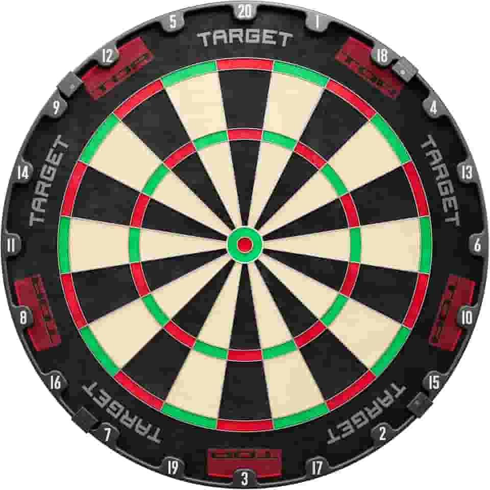 Target Dardos TOR Dardos TOR, placa de dardos de ponta de aço | Kit de fixação e alvo padrão de competição aprovado pela WDF, anel numérico rotacional moderno, sisal Madagascano premium, sistema de