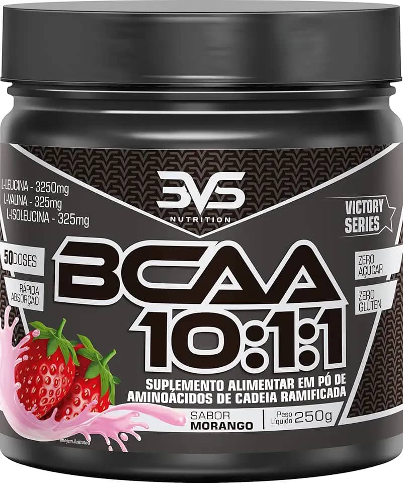 3VS Nutrition BCAA 10:1:1 250g - Sabor gourmet Morango