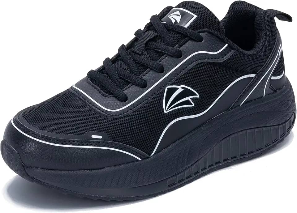 Tênis feminino de caminhada para fascite plantar, suporte de arco, tênis ortopédico confortável para ficar em pé o dia todo EUA 5,5-11