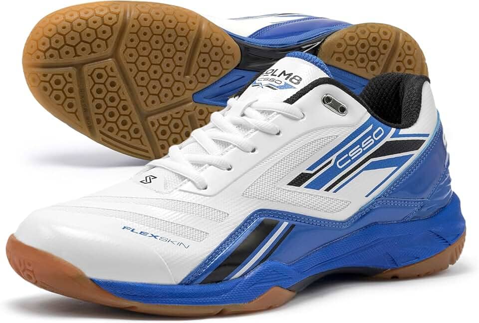 CS50 Tênis de quadra leve Pickleball com sola de borracha que não marca adequado para esportes internos e badminton