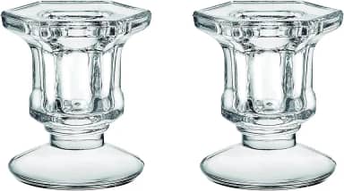 Haüskraft - Jogo de Castiçal, Veneza, 2 Peças, Western Incolor