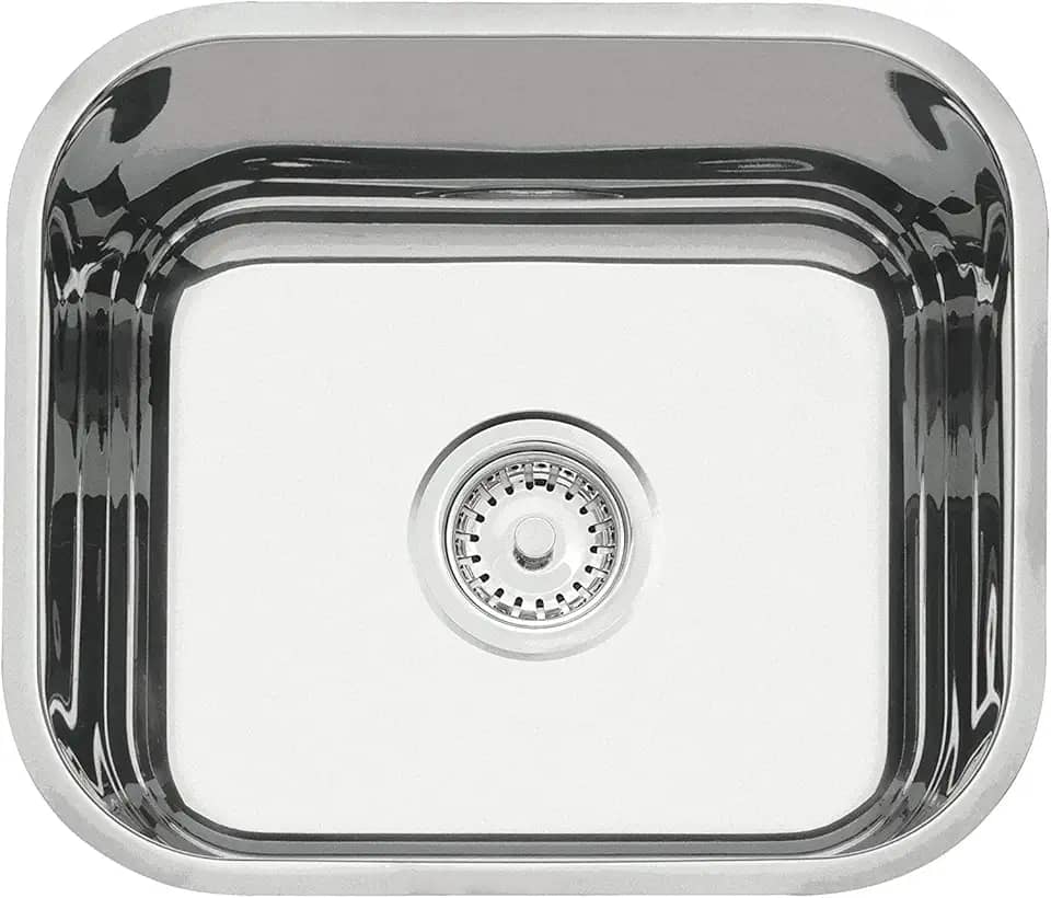 Cuba de embutir Tramontina Lavínia 40 BL em aço inox polido 40x34 cm