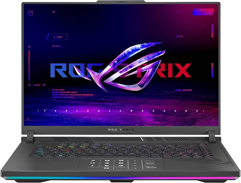 ASUS Laptop para jogos ROG Strix G16 (2023), tela nebulosa de 16 polegadas, 16:10 QHD 240Hz, GeForce RTX 4070, Intel Core i9-13980HX, 32GB DDR5, 1TB PCIe SSD, Wi-Fi 6E, Windows 11 Pro, G614JI-XS96