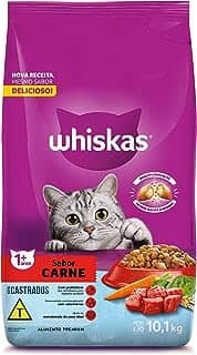 whiskas Ração Whiskas Para Gatos Adultos Castrados Sabor Carne - 10,1Kg