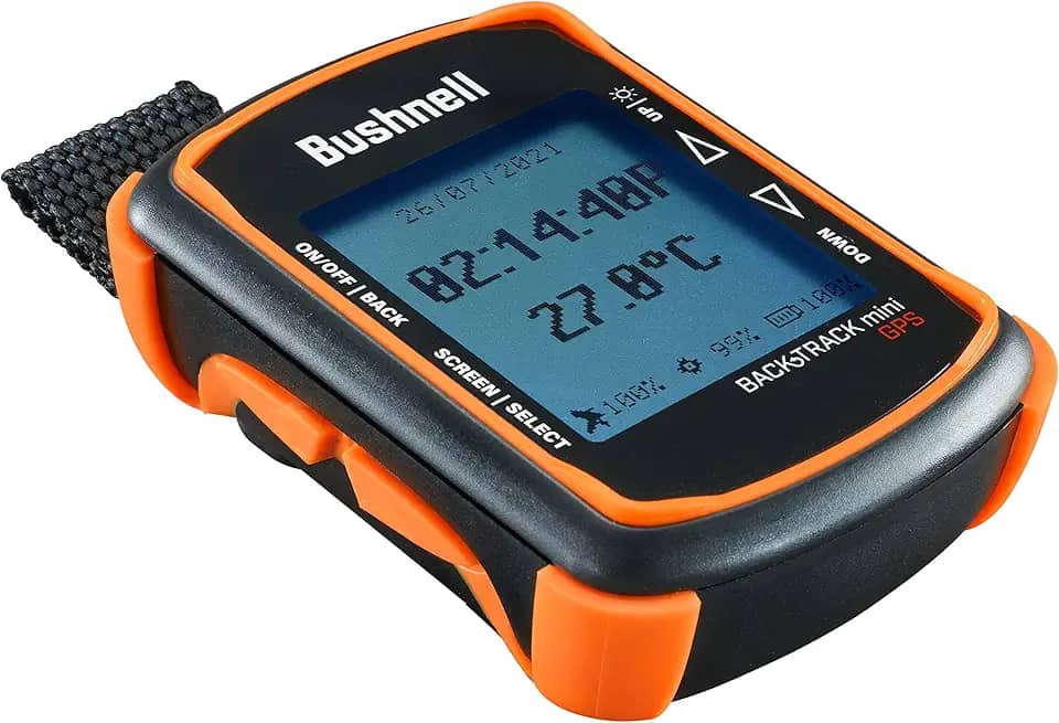 Bushnell Navegação por GPS mini BackTrack, GPS portátil à prova d'água para caminhadas, caça e mochilão