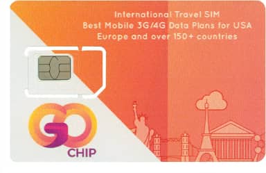 Chip internet para viagens internacionais Go-Chip mínimo 1Gb em mais de 200 países