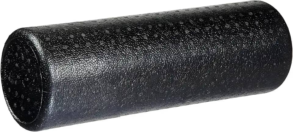 JustGoFit Rolo De Massagem 45Cm Preto Para Relaxamento Muscular E Fisioterapia Corpo Inteiro