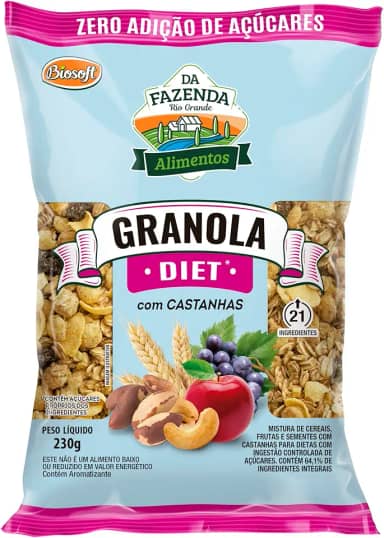 Granola com Castanhas Diet 230G