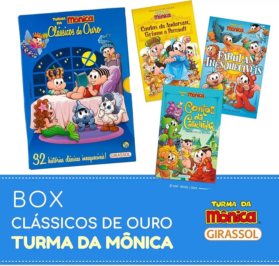 Box Turma da Mônica Clássicos de Ouro