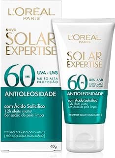 L'Oréal Paris Solar Expertise Antioleosidade FPS 60 - Protetor Solar Facial 40g