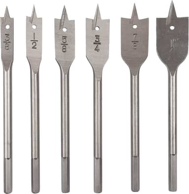 EDA Brocas Chatas Na Cartela Jogo Com 6 Peças Eda