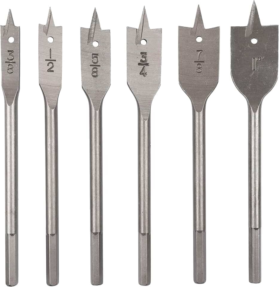 EDA Brocas Chatas Na Cartela Jogo Com 6 Peças Eda