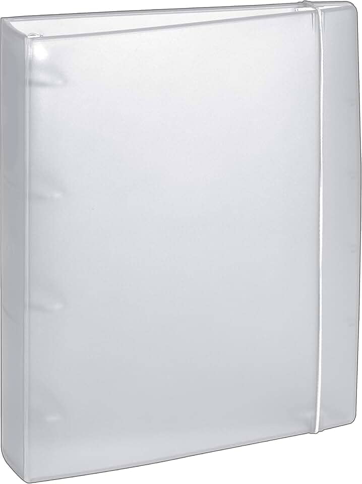 Acrimet Fichário Universitário 4 Argolas A4, Cor Cristal, 804.3