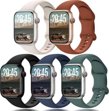 Pulseira para Apple Watch 38mm 40mm 41mm 42mm 44mm 45mm 46mm 49mm, para iWatch Series 11 10 9 8 7 6 5 4 3 2 1 SE Ultra, pulseira esportiva de silicone à prova d'água para homens e mulheres
