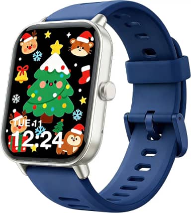 Relógio inteligente infantil, relógio infantil sem necessidade de telefone, monitor de frequência cardíaca e sono, monitor de estresse e SpO2, contador de passos, relógio despertador, jogos, relógio