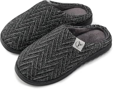 Chinelos masculinos de espuma viscoelástica com forro de malha antiderrapante para uso interno e externo