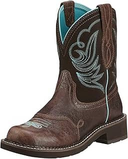 Fatbaby Western Boot – Botas femininas de couro ocidental Ariat Fatbaby Heritage Dapper Western Boot feminino