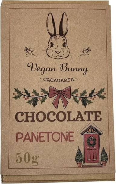 Chocolate Panetone feito com chocolate 52% cacau e frutas cristalizadas