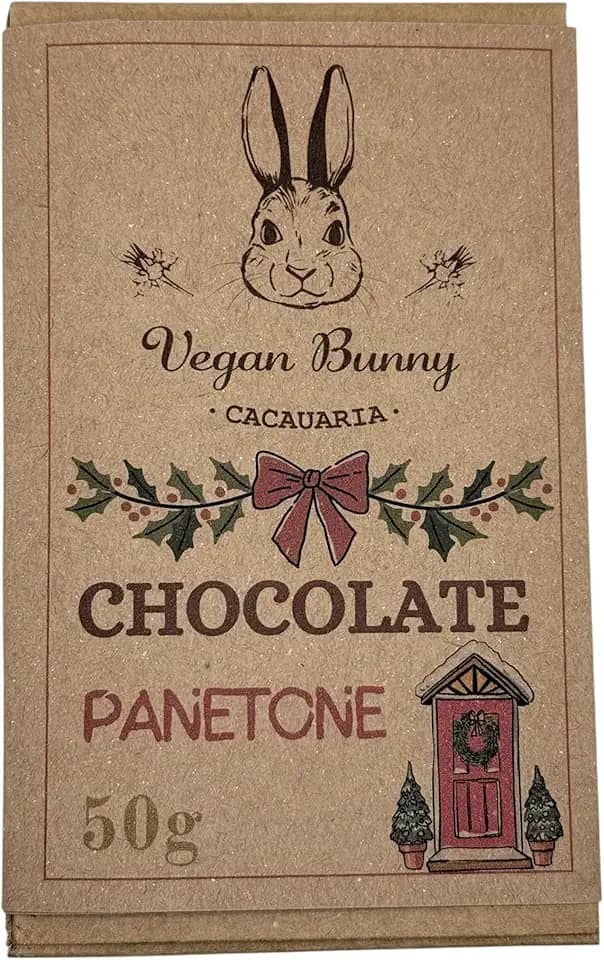 Chocolate Panetone feito com chocolate 52% cacau e frutas cristalizadas