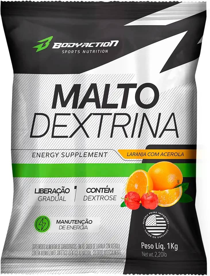 Maltodextrina 1Kg Sabor Laranja com Acerola Bodyaction