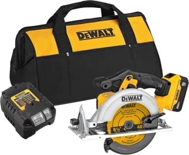 DEWALT Kit de serra circular 20V MAX 16,5 cm, com bateria de 5 Ah e carregador (DCS391P1)
