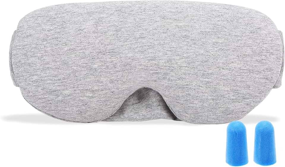 Eastdall Máscara para dormir de algodão Máscara de dormir bloqueadora de luz Máscara macia para olhos vendada capa protetora para dormir