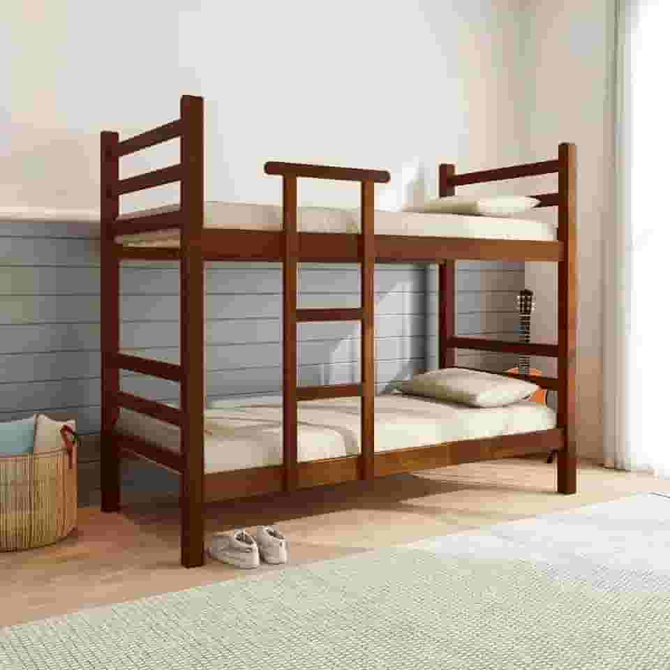 Beliche de Madeira Maciça Eucalipto Super Resistente Reta 6x6 Imbuia - Móveis Britz