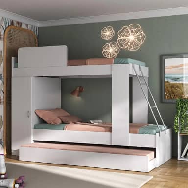 Treliche Multimóveis para colchão 188x78cm Branco/Fumê