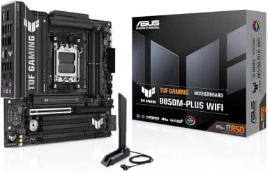 ASUS TUF GAMING B850M-PLUS WIFI Placa-mãe AMD AM5 ATX 18 Portas USB 24 Pinos