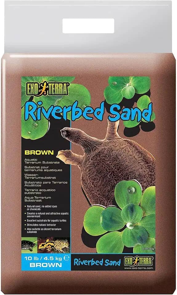 Exo Terra Areia de leito de rio, 4,5 kg, marrom