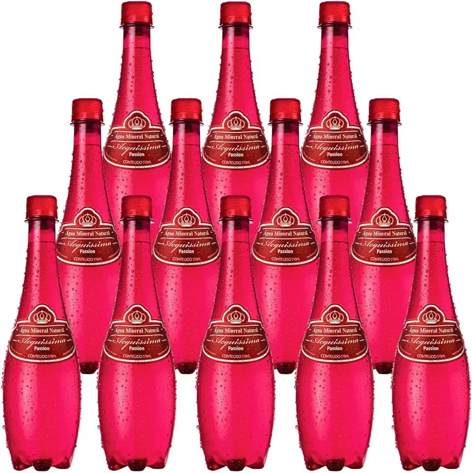 Água Mineral com Gás Acquíssima 510ml 12 Unidades