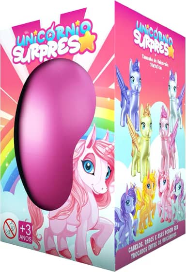 GGB Plast Unicórnio Ovo Supresa Brilhante
