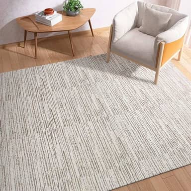 Tapete Sala Boho Antiderrapante 2,00m x 1,40m Estonado Cru Caramelo Artesanal