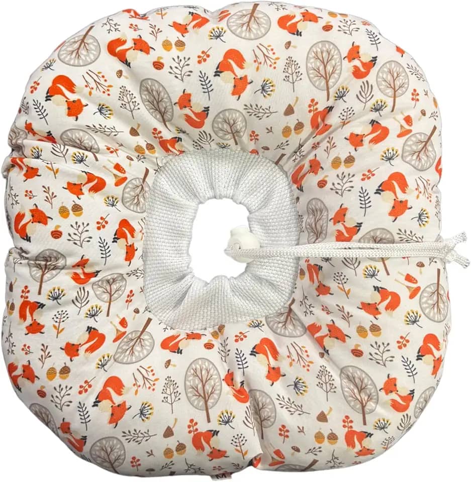 Colar Elizabetano Cães e Gatos PETYC Ajustável Confortável Pós-Cirúrgico Proteção Essencial (Branco - Raposa, G)