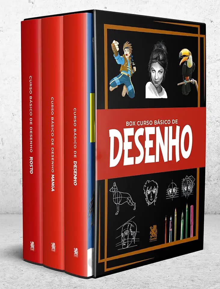 Curso Básico de Desenho - Box com 3 Livros