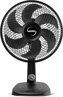 Ventilador de Mesa Mallory Turbo Compact 30 cm, Silencioso, Hélice de 6 pás, Grade Especial em Sistema TS, Máxima Vazão e Mínimo Ruído - 220V