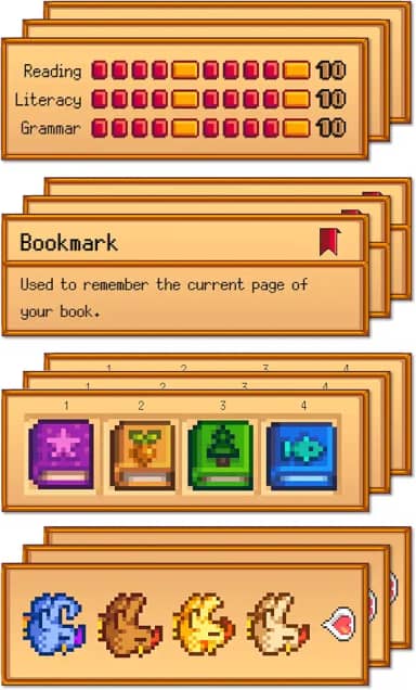 TwoDays Marcadores de livro Pixel Art para mulheres, produtos de videogame, presentes de livros para mulheres de leitura, acessórios de livros para amantes de livros (conjunto de 12, 15 x 5 cm)