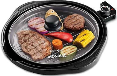 MONDIAL Grill Redondo Smart Grill 30cm, Preto, 1200W, 220V - G-04
