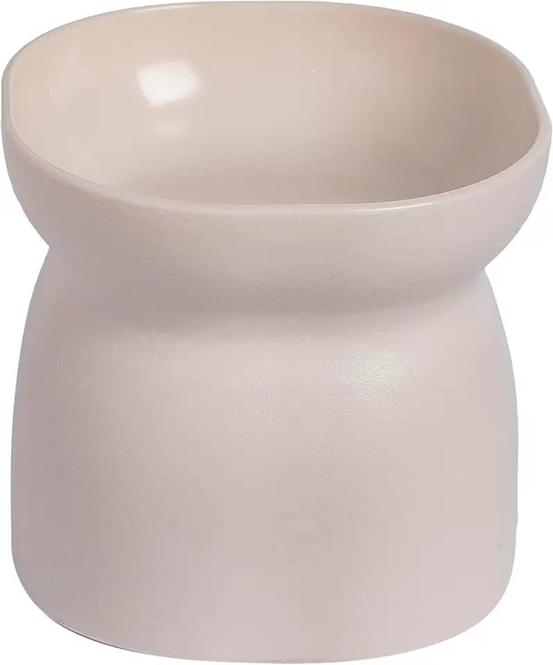 PET GAMES – Comedouro ou Bebedouro Funcional, Elevado, com Design Elegante e Qualidade Premium para Gatos – ErgonoCat Bege