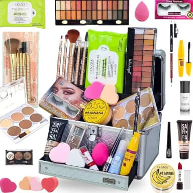 Maleta De Maquiagem Completa Profissional Básica Presente (CLARA)