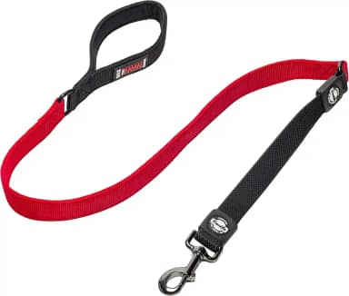 Franklin Sports Coleira De Nylon Para Cães Com Elástico Shok-Tek – Refletora – Franklin Pet Supply Co – Conforto – Alças De Neoprene – Sistema Elástico Shok-Tek – 1 2 M – Treinamento De Cães – Caminhada – Vermelha