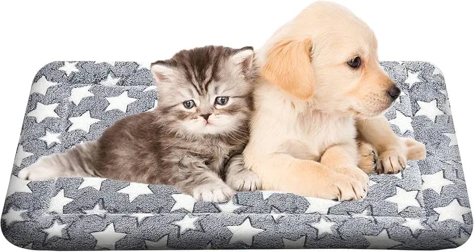 WITTOP Cama de cachorro lavável ortopédica para uso ao ar livre com fundo antiderrapante, almofada macia de luxo para animais de estimação, almofada aconchegante para gaiola e colchão de dormir para