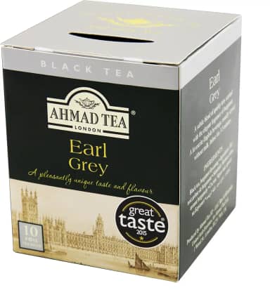 Ahmad Tea London Chá Preto Earl Grey 10 Saquinhos De Chá 20G