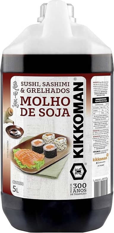 Azuma Kirin Molho Sushi Sashimi Kikkoman 5 Litros Uni