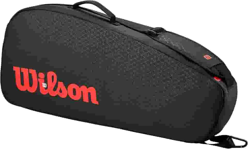 WILSON Bolsa para raquete de tênis Clash V3 Super Tour - preta/infravermelha, comporta até 3 raquetes