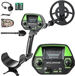 Verde, Detector de Metal, Detector de Metal com Tela, Detector de Metais, Ouro, Prata, Joia
