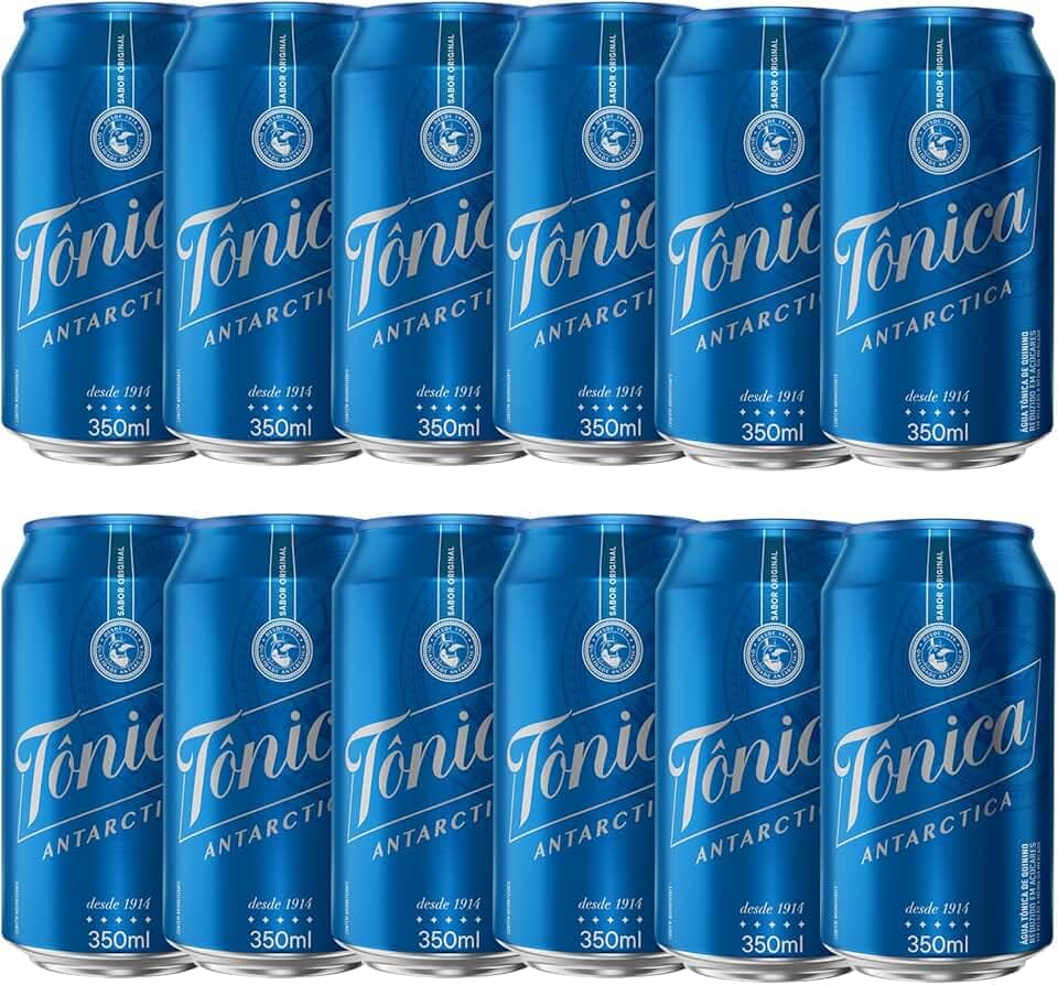 Pack de Água Tônica Antarctica Lata 350ML, 12 unidades