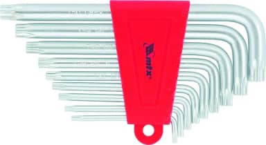 MTX Jogo de Chaves Hexagonais Torx Curtas com Acabamento Acetinado, Kit de Chaves Torx Resistentes