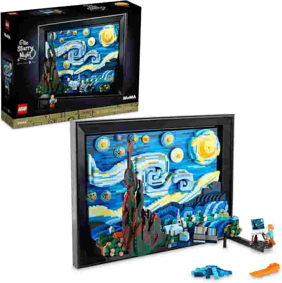 LEGO® Ideas Vincent van Gogh - A Noite Estrelada – kit para construção de modelo e exposição de arte 3D para adultos