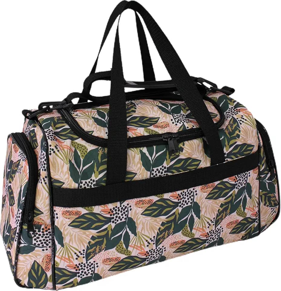 Bolsa de Viagem Média com Estampa Floral, BV6460